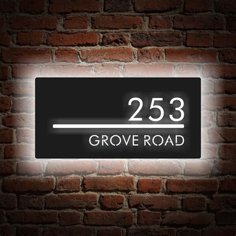 House Numbers Sign for Outside, Custom Address Numbers for 